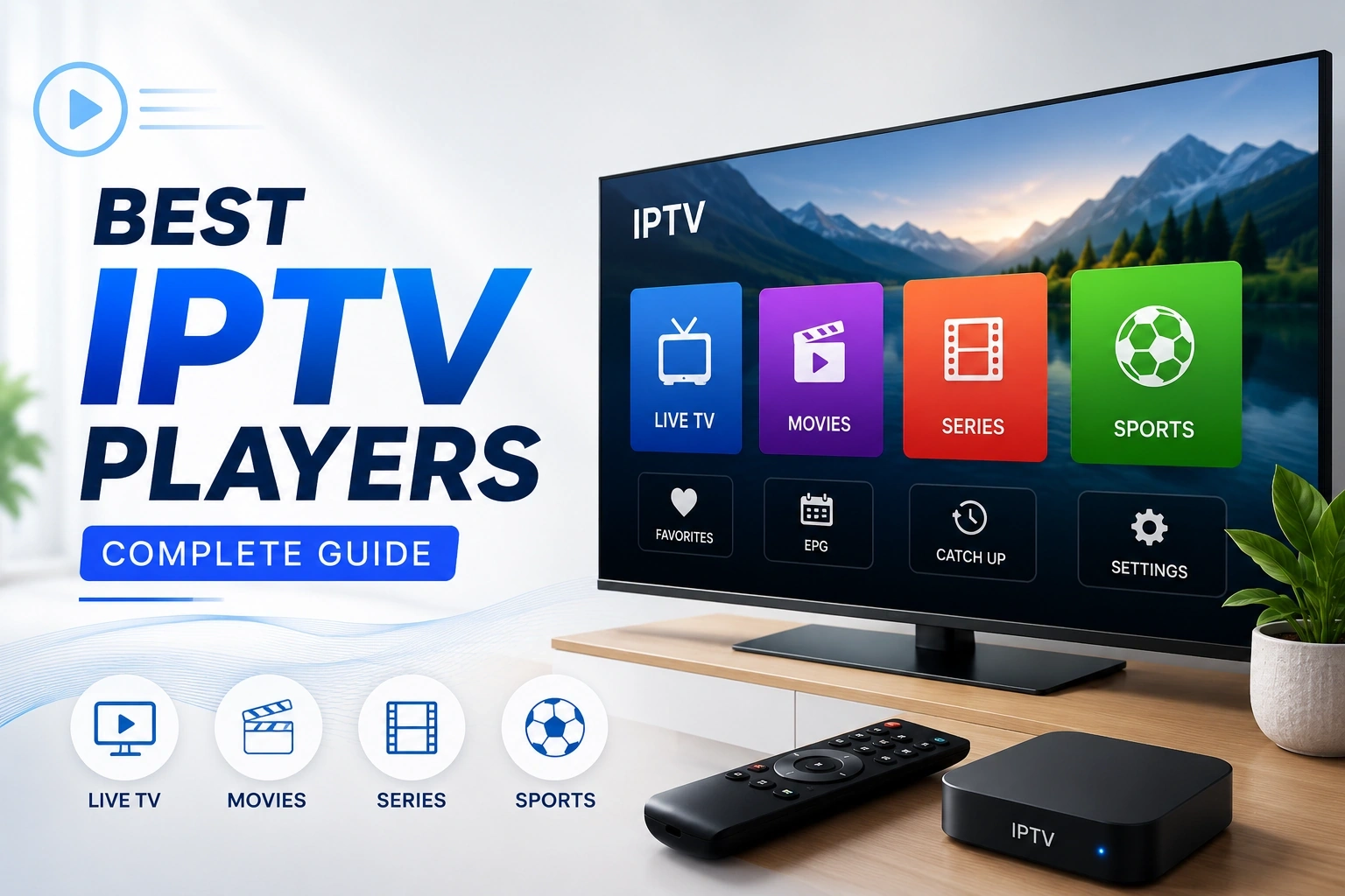 Best IPTV Players in 2026 - Complete Guide - Discover the best IPTV players in 2026. Compare top apps like IPTV Smarters Pro, TiviMate, VLC, and more for smooth, reliable streaming.