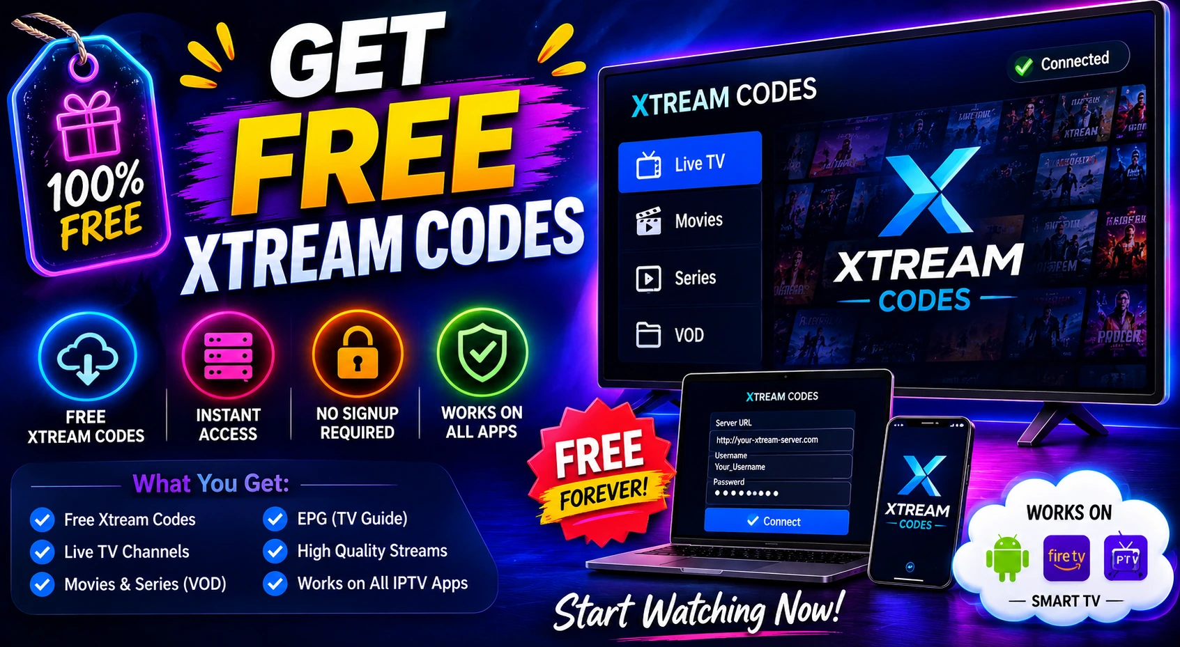 Get Free Xtream Codes