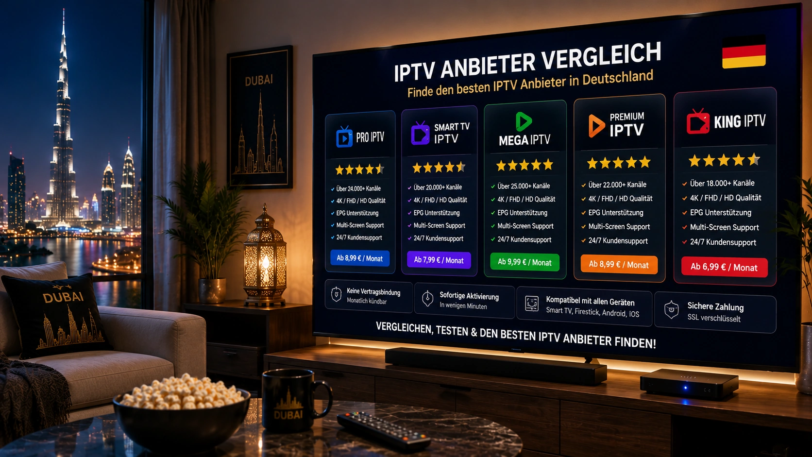 IPTV Anbieter Deutschland Vergleich
