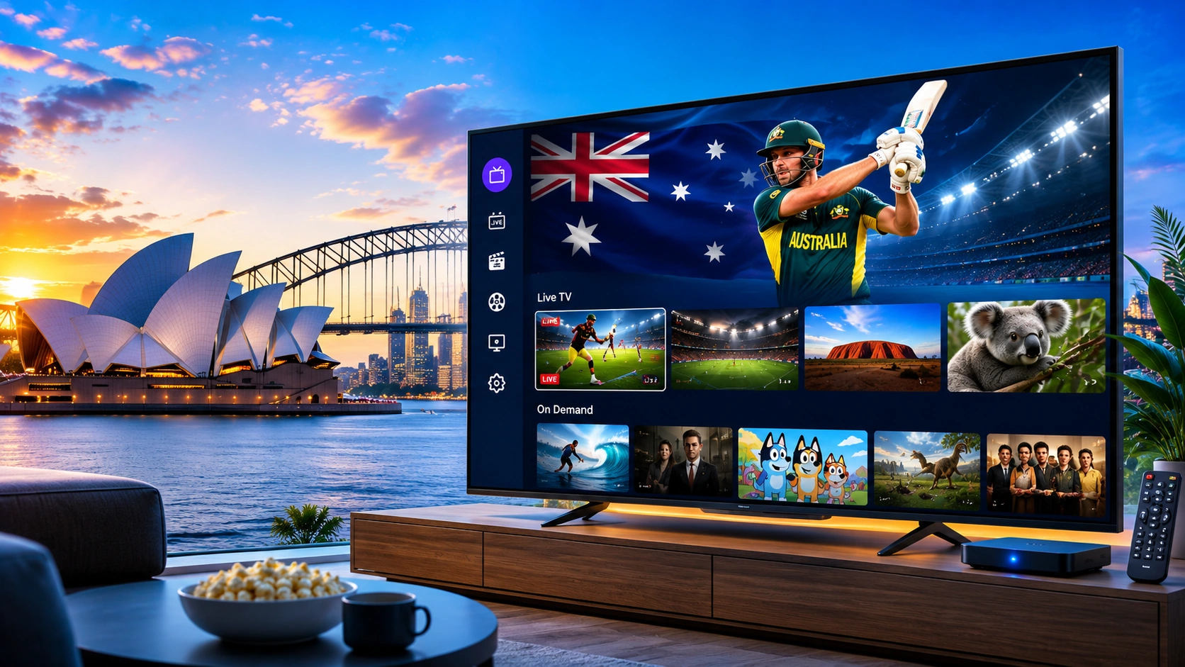 Australian IPTV streaming guide with sports