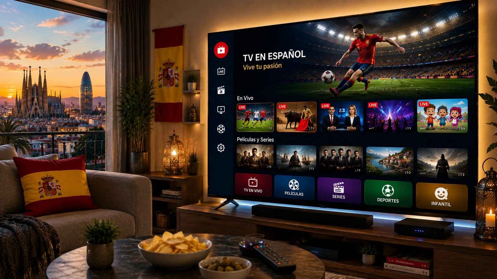 Spanish IPTV streaming guide with La Liga coverage