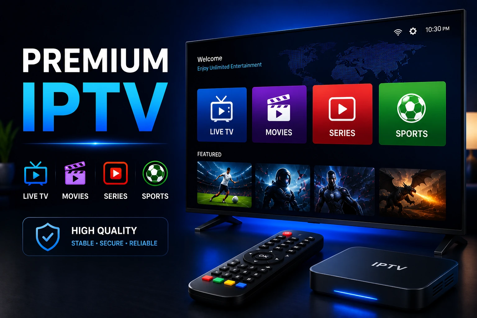 Premium IPTV Services - Top providers with sports packages