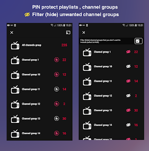 GSE SMART IPTV Pro interface showing playlist configuration and player
